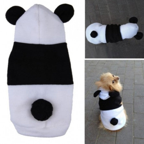 Fleece Panda Ear Hoody Pet Coat