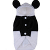 Fleece Panda Ear Hoody Pet Coat