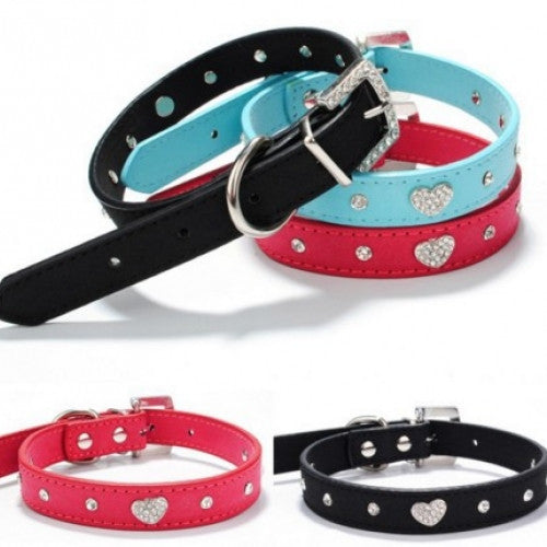 Adjustable Rhinestone Crystal Pet Collar